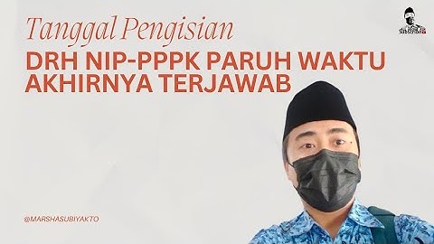 🔴 AKHIRNYA TERJAWAB KAPAN PENGISIAN DRH NIP-PPPK PARUH WAKTU | BERIKUT JADWAL LENGKAPNYA 📝📢