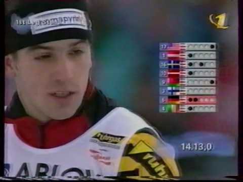 Видео: Биатлон-1999. Чемпионат мира в Контиолахти. Мужская эстафета.