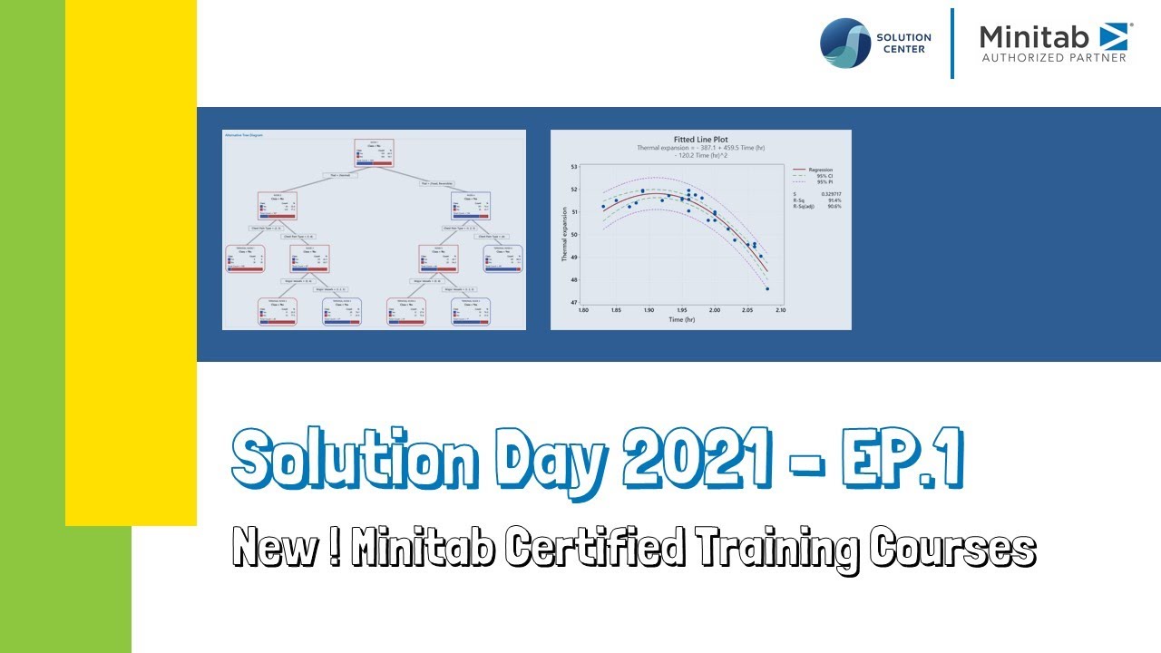 Solution Day 2021 EP.1 : แนะนำหลักสูตร Minitab Certified Training Courses ใหม่ล่าสุด !!