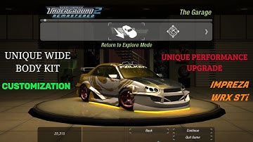 NFS Underground 2 | Remastered | Part 66 | Unique Wide Body | Unique Performance + Customization