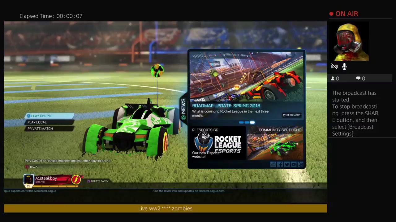 A1steakboy's Live ROCKET LEAGUE yeeeeeee camera iphone 8 plus apk