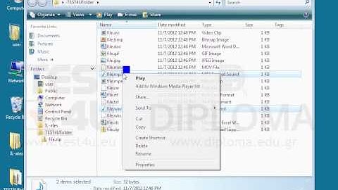 Delete all sound files from the TEST4UFolder folder on your desktop.