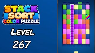 Stack Sort Color Puzzle Level 267 Walkthrough