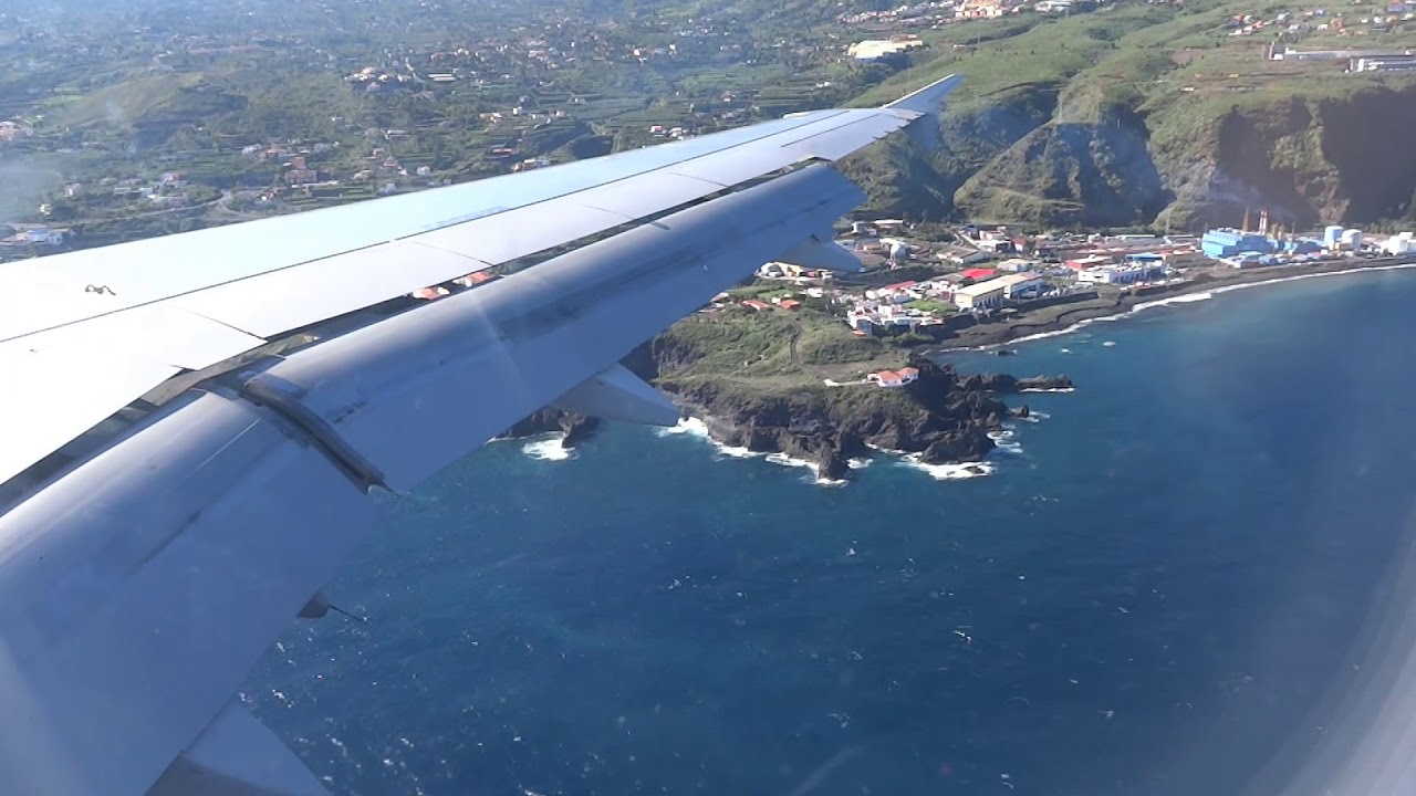 Anflug auf La Palma, Approach to La Palma YouTube