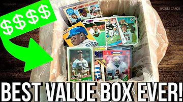 GOODWILL BOX OF VINTAGE SPORTS CARDS WON FOR UNDER $10🔥