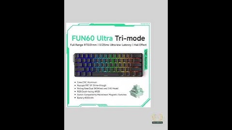 Magnetic Switch Keyboard | 60% Gaming Keyboard w/ 0.01mm Rapid Trigger | 8K ARGB | Custom HE/TMR ...