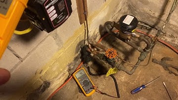 Current on water pipe