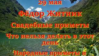 29 мая Фёдор Житник.  Свадебные приметы. Что нельзя делать в этот день. Народные приметы и традиции.