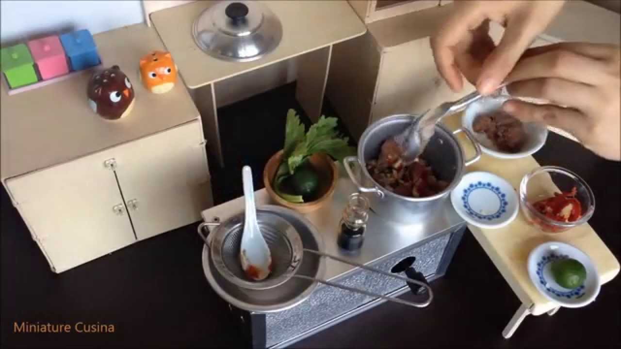 Miniature Cooking: Tiny pork menudo / Pancita (Tiny cooking real mini food)  
