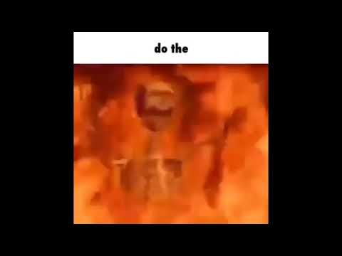 burning skeleton meme