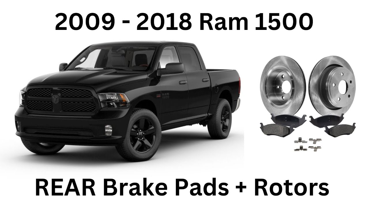 How to Replace Rear Brake Pads & Rotors on a 2009 through 2018 Ram 1500 ...