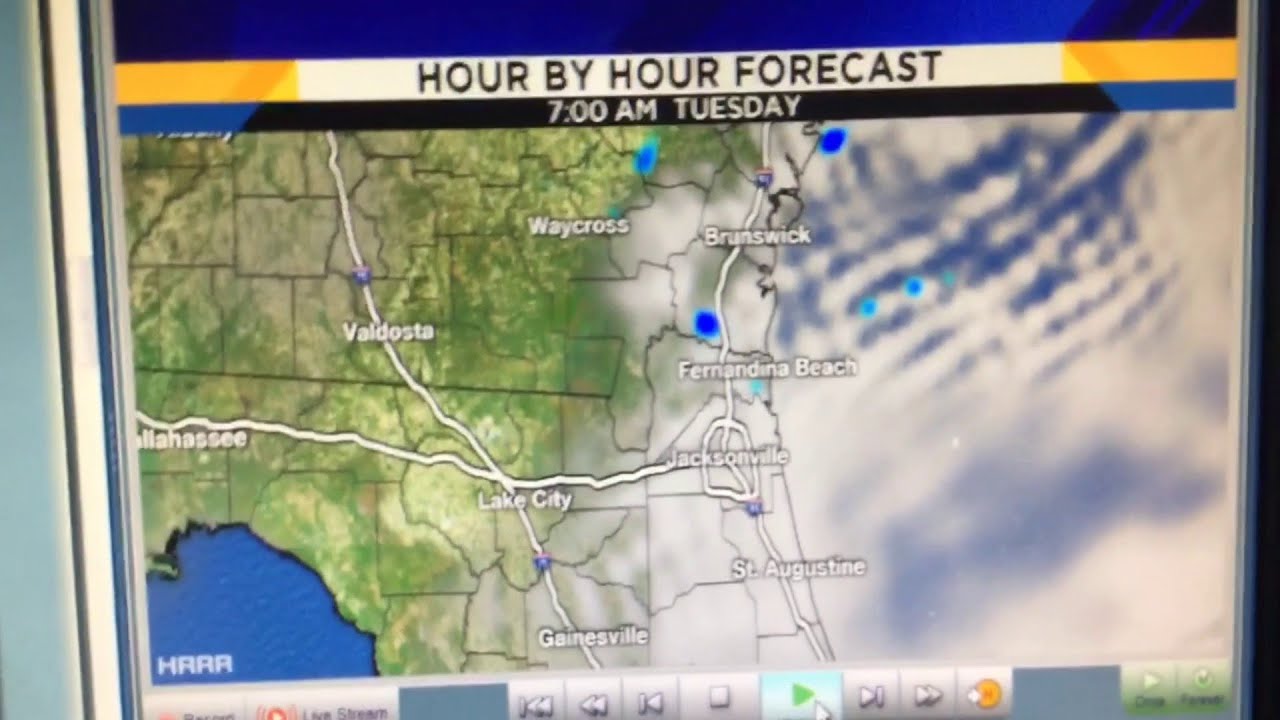 A few showers along with partly cloudy skies - YouTube