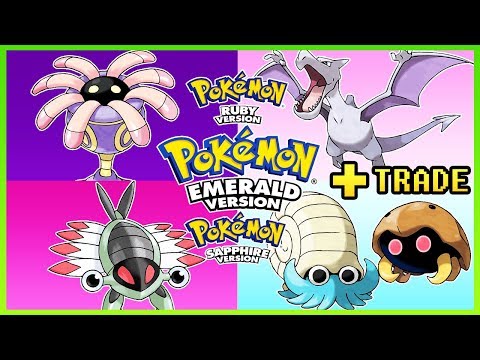 Pokemon Emerald/Ruby/Sapphire - How to Get Omanyte,Kabuto,Aerodactyl,Lileep & Anorith