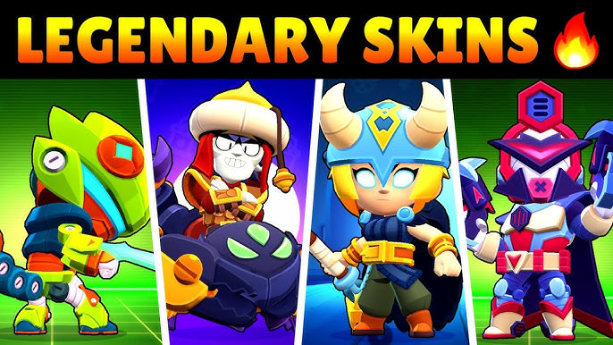 LINE Skins, MECHA Skins and POOP SPIKE in Brawl Stars 