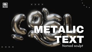 How To Create Metallic Text In Nomad Sculpt
