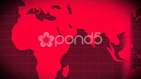 World Map Scanning Satellite Radar - Loop