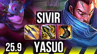 SIVIR & Lulu vs YASUO & Nami (ADC) | EUW Master | 25.9