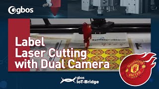 GN1081SCCD/5.0 Gbos Dual Camera Visual Identify Laser Cutting System for Weaving Printing Label screenshot 2