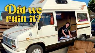 Did We Ruin Our Camper Floor... | Vintage Camper Renovation