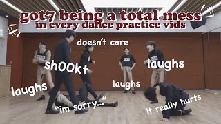 got7 being a mess in every dance practice video