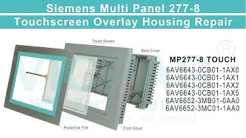Siemens MP277 8 TOUCH  Touch Panel Protective Film Plastic Case Repair