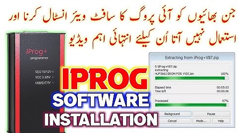 how to install and use iProg+V87 software
