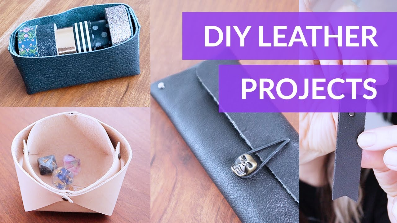 Easy DIY Leather Projects - YouTube