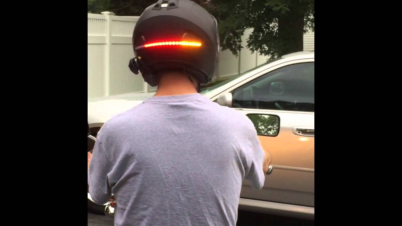 Motorcycle Helmet LED Brake Light - YouTube