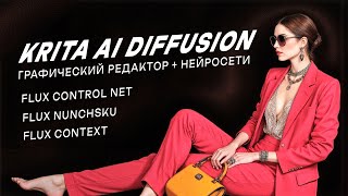 Krita Ai Diffusion. Интеграция Stable Diffusion, Flux, Flux Control net в графический редактор