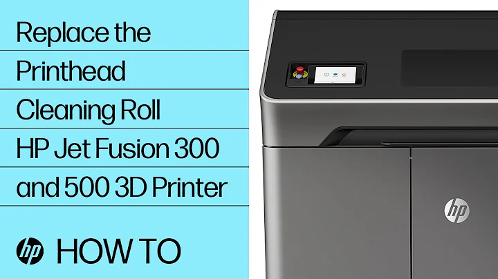Replace the Printhead Cleaning Roll | HP Jet Fusion 300 and 500 3D Printer | HP