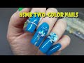 ASMR NAIL EXTENSIONS/ TWO-COLOR NAILS