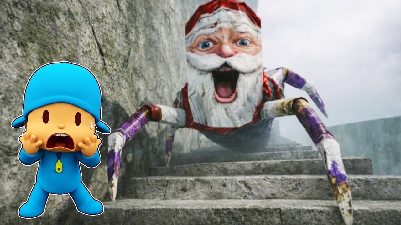 POCOYO INTENTA ESCALAR LA TORRE DEL GUSANO ATERRADOR DE GOO GOO GAGA