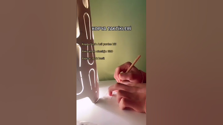 kopya çekme taktikleri