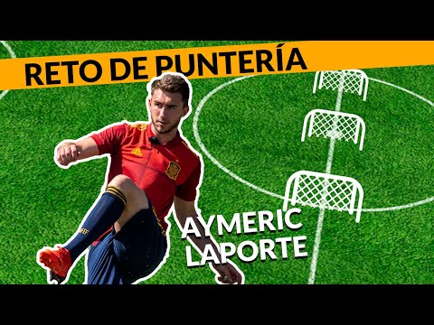 AYMERIC LAPORTE LO ARRIESGA TODO EN EL RETO DE PUNTERÍA