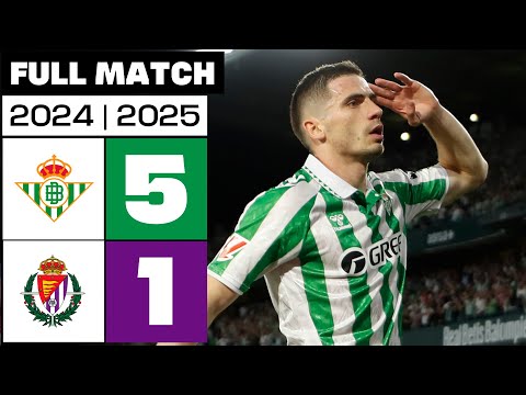 Real Betis 5 - 1 Real Valladolid CF I PARTIDO COMPLETO | LALIGA EA SPORTS 2024/25