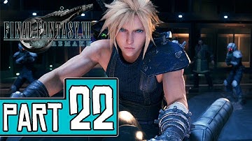 Final Fantasy VII Remake Walkthrough Part 22 (PS4 Pro) FULL GAME No Commentary @ 1080p ᴴᴰ ✔