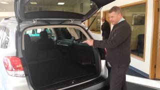 Mike Barnes Demonstration of 2014 Subaru Outback Rear Cargo Area