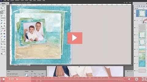 Photoshop Elements Digital Scrapbooking Double Page Layout Pt1
