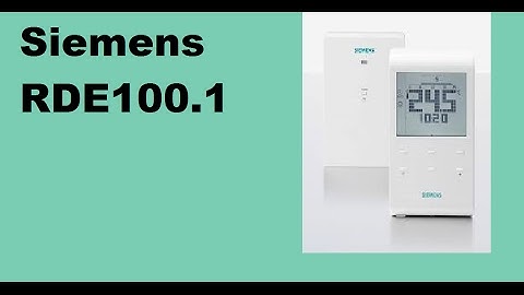 Siemens RDE100 room thermostat Siemens RDE100