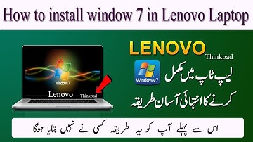 Win 7 install in lenovo thinkpad laptop | hh computer