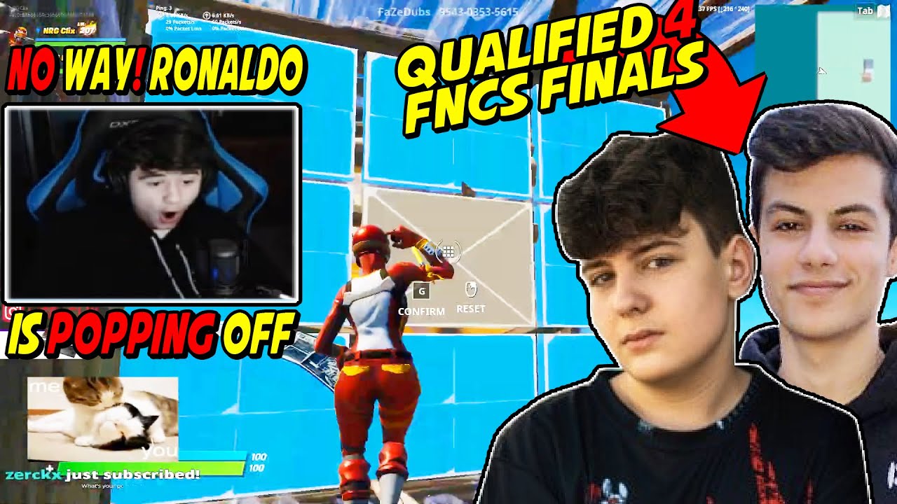 Bugha is Impressed When Ronaldo Pops OFF in FNCS Heats Then Shows how ...