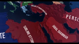 HOI4-Kaiserreich-Sublime Ottoman Federation Timelapse