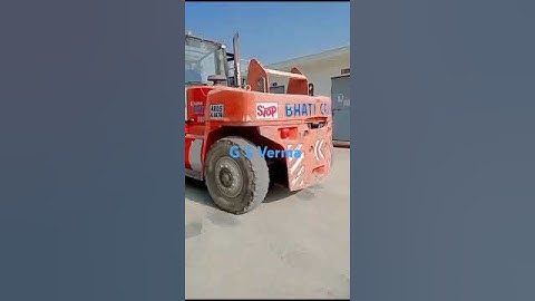 Box #unloading and #shifting 40 #feet #container 25 ton #Forklift