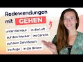 15 deutsche Phrasen mit GEHEN (Redewendungen) | Deutsch lernen mit Dialogen, Wortschatz B2, C1, C2