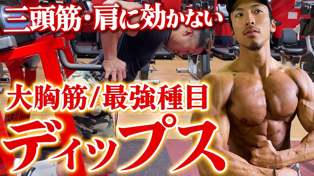 【完全解説】筋トレ初心者にも分かりやすいディップスのやり方。三頭筋や肩に効かせない極意！
