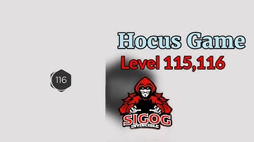 Hocus Game Level 115,116 | Hocus Gameplay | Hocus Puzzle Game | Invincible Sigog
