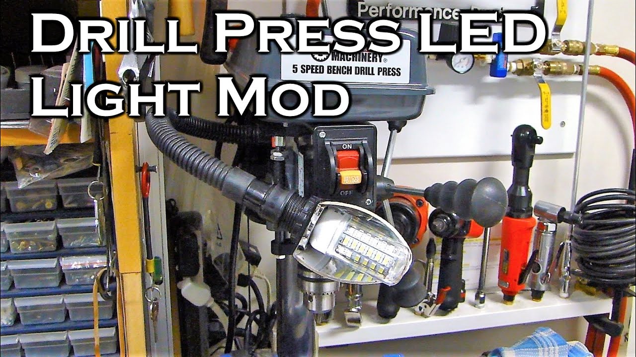 8 in., 5-Speed Bench Drill Press with Light