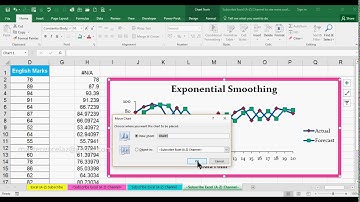 How to Move a Chart to New Excel Sheet in MS Excel 2016
