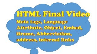 HTML Useful tags in Telugu || Kotha Abhishek || Meta || Embed || Object || iframe || abbreviation
