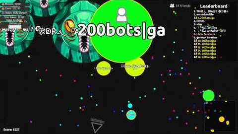 200bots.ga in real agar.io | same party
